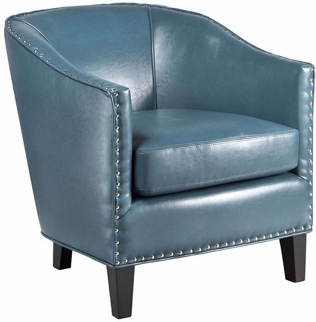 Olliix by Madison Park Blue Fremont Barrel Arm Chair-0