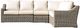 Enclover Tulip Collection 6 Seat Sectional - Canvas Birds Eye-1