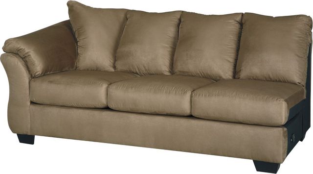 Signature Design by Ashley® Darcy 2-Piece Mocha Right-Arm Facing Sofa Sectional and Chaise-1