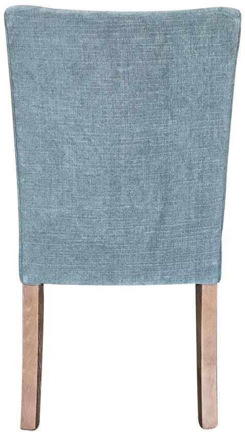 Nest Home Collections Sasha Ocean Blue/Gray Wash Dining Chair-2