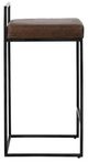 Classic Home Belfort Black/Cocoa Brown 26'' Counter Stool-2
