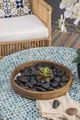 A & B Home Black Polished Pebble-4