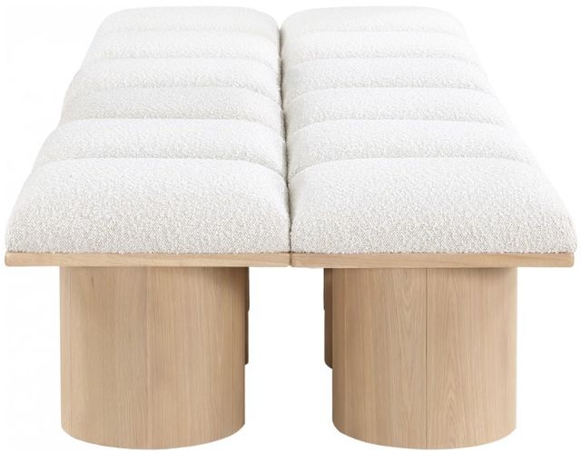 Meridian Furniture Pavilion 12-Piece Cream/Natural 108" Modular Bench Set-2