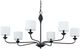 Forty West Monica Black 6-Light Chandelier-0