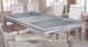 Furniture of America® Alena Silver Dining Table with Glass Insert Top -0