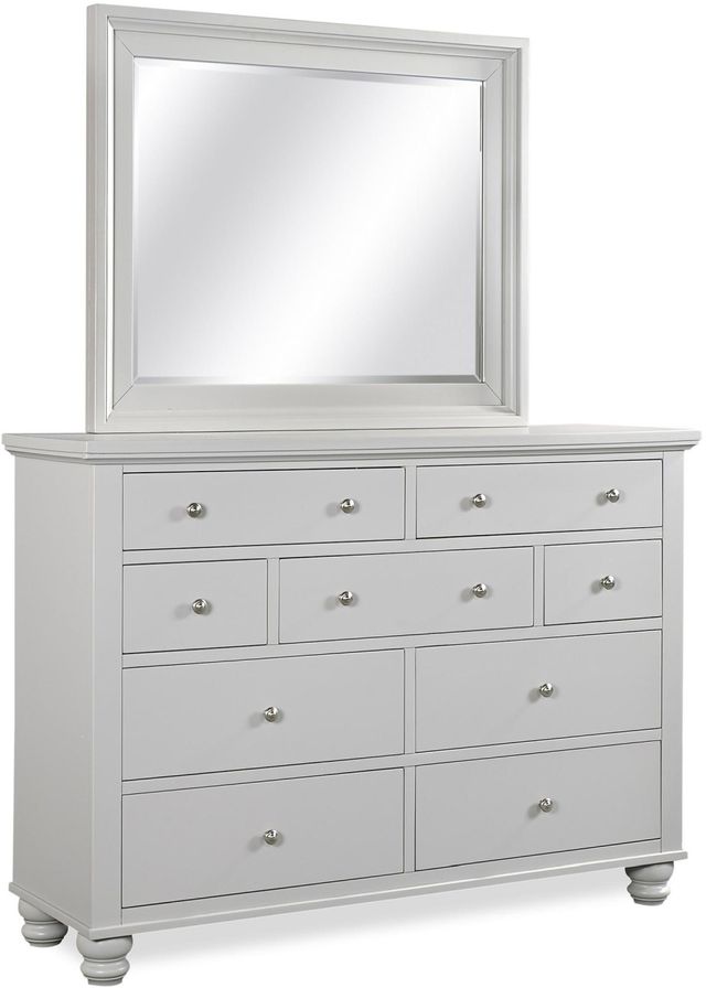 Aspenhome® Cambridge Light Gray Paint Dresser Landscape Mirror-1