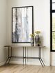 Kincaid® Sorrento-Acquisitions Beige Top Sofa Table with Black Base-2