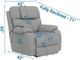 Catnapper® Dreamtime Haze 42" Power Recliner with Power Adjustable Headrest-1