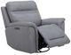 Liberty Furniture Cooper Blue Gray Leather Power Recliner-1