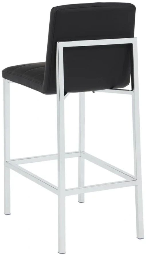 Modus Furniture Amalfi Chrome/Soot Upholstered Bar Stool-3