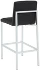 Modus Furniture Amalfi Chrome/Soot Upholstered Bar Stool-3