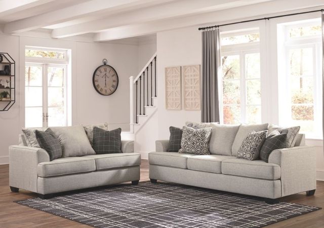 Signature Design by Ashley® Velletri 2-Piece Pewter Living Room Seating Set-3