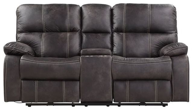 Emerald Home Jessie James Gray Power Reclining Loveseat-3