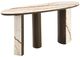 ACME Furniture Haidar Brown/Natural Marble Console Table-0