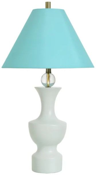 StyleCraft Dann Foley Lifestyle White Capri Table Lamp-0