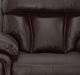 Man Wah Brown Leather Glider recliner-2
