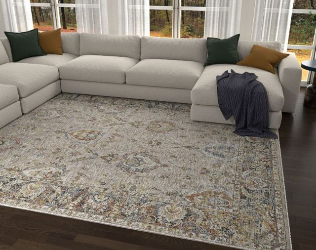 KAS Rugs Avani Taupe Courtney 5'x8' Area Rug-1
