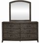 Liberty Furniture Avalon 4-Piece Coffee Bean King Upholstered Bedroom Set -3