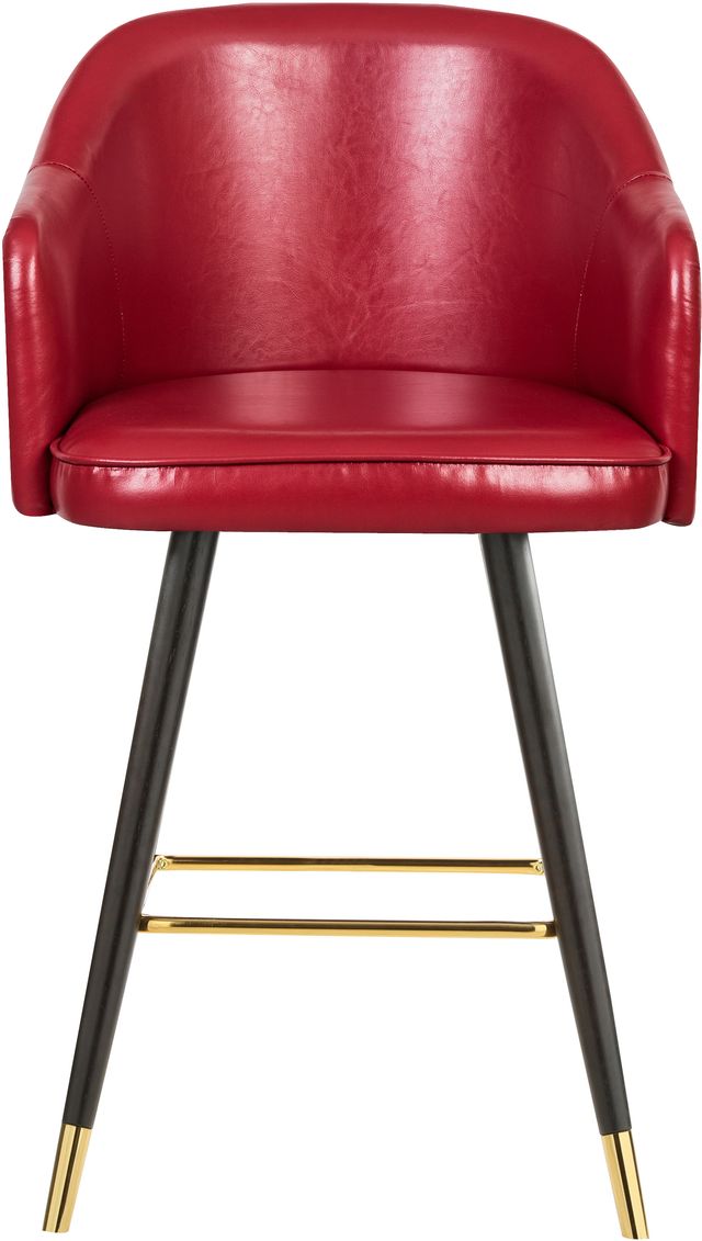 Meridian Furniture Barbosa Red Faux Leather Counter Stool-2