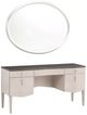 Michael Amini® Fantosini Silver Leaf Vanity with Mirror-0