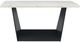 Elements International Beckley Dark Espresso Counter Table with White Marble Top-1