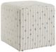Uttermost® Joie Sea Blue/White Ottoman-0