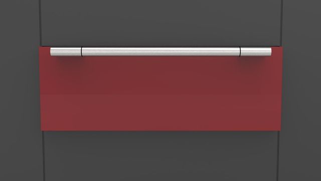 Fulgor® Milano 29.88" Glossy Red Replacement Door Kit-1