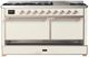 Ilve® Majestic III 60" Antique White Pro Style Dual Fuel Natural Gas Range with Solid Door and Copper Trim-2