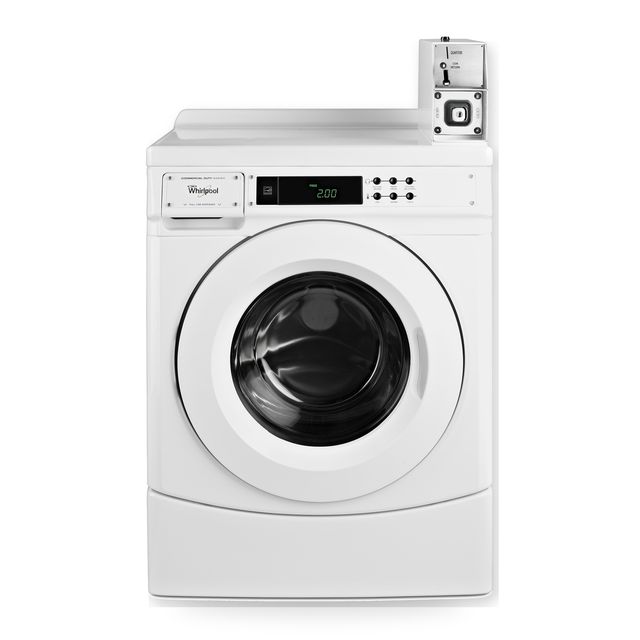 Whirlpool Commercial 3.1 Cu. Ft. Coin-Operated Front-Load Washer with Microprocessor Controls - White-0