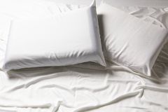 Blu Sleep Linen Bamboo 4-Piece White Queen Sateen Sheet Set