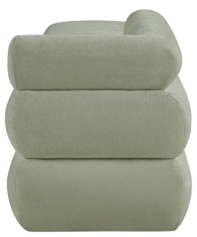 Meridian Furniture Kennedy Mint Chenille Fabric Bench-2