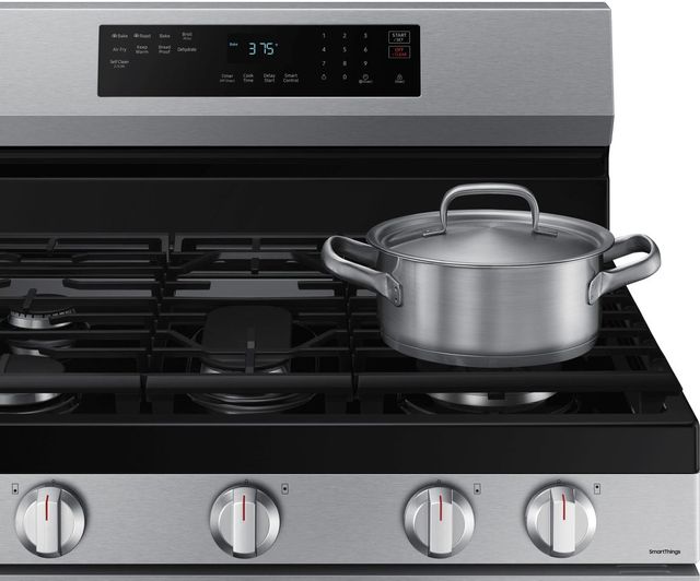 Samsung 30" Fingerprint Resistant Stainless Steel Smart Freestanding Gas Range-7