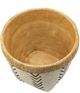 A & B Home 2-Piece Black/Natural/White Cement Planters-2