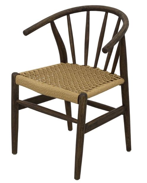 YHD Rim Dark Brown Dining Side Chair-3