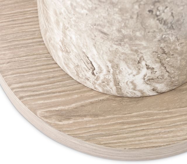 Michael Amini® Lotus Bay Sand Chairside Table-3