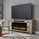 Liberty Furniture Brown 78" Fireplace TV Console-1