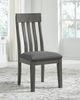 Signature Design by Ashley® Hallanden 7 Piece Gray Dining Table Set (Floor Model)-3