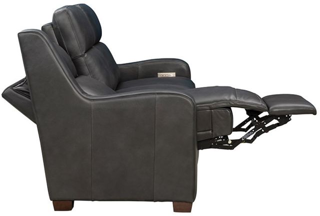 BarcaLounger® Ayden Elway Dark Gray Leather Power Reclining Sofa-1