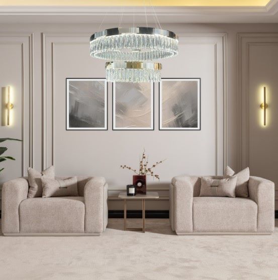 Michael Amini® Canberra Light Ash Chair and a Half-2