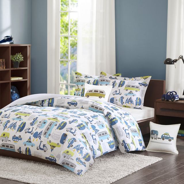 Olliix by INK+IVY Kids Road Trip Multi Full/Queen Comforter Set-2