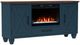 Legends Home Real Cozy Liberty Blue Denim/Whiskey 64" Fireplace Console-0