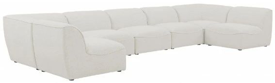 Meridian Furniture Miramar 7-Piece Cream Modular Sectional-0