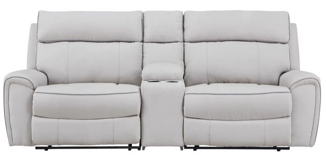 Signature Design by Ashley® Social Pointe 3-Piece Ash/Pearl Power Reclining Small Spaced Sectional-0