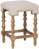 Linon Barrie Brown Washed Counter Stool-0