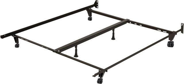 Beaudoin Heavy Duty Metal Bed Frame with Casters for Queen-King Bed-0