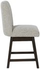 Signature Design by Ashley® Burkhaus Beige/Dark Brown Swivel Bar Stool-2