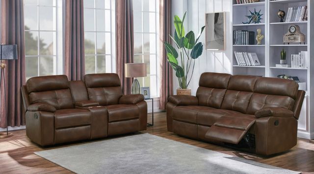 Coaster® Damiano 2 Piece Tri-tone Brown Reclining Living Room Set-0