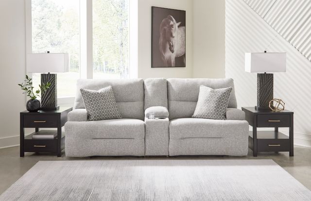 Signature Design by Ashley® Acklen Place 3-Piece Gray Power Reclining Sectional-5