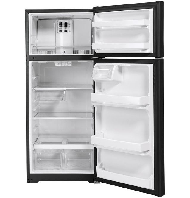 GE® 28" 17.5 Cu. Ft. Black Top Freezer Refrigerator-3