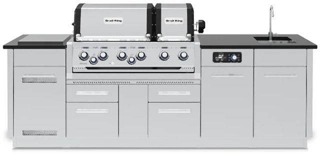 Broil King® Imperial™ QS 690iE Stainless Steel Natural Gas Outdoor Kitchen Kit-0